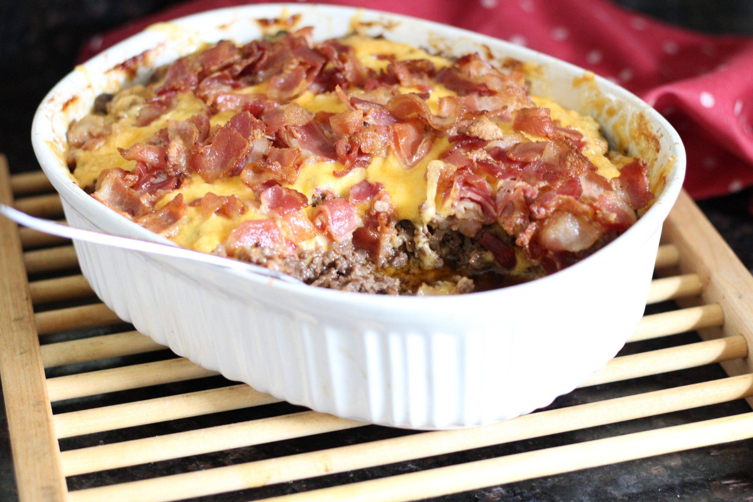 Keto Cheeseburger Casserole