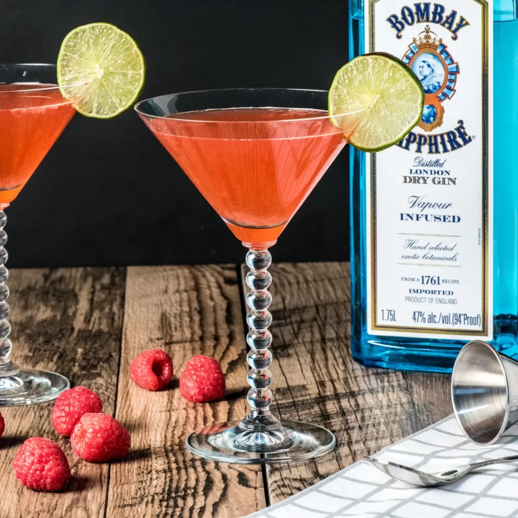 Keto Raspberry Gimlet